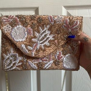 embroidered clutch/ crossbody
